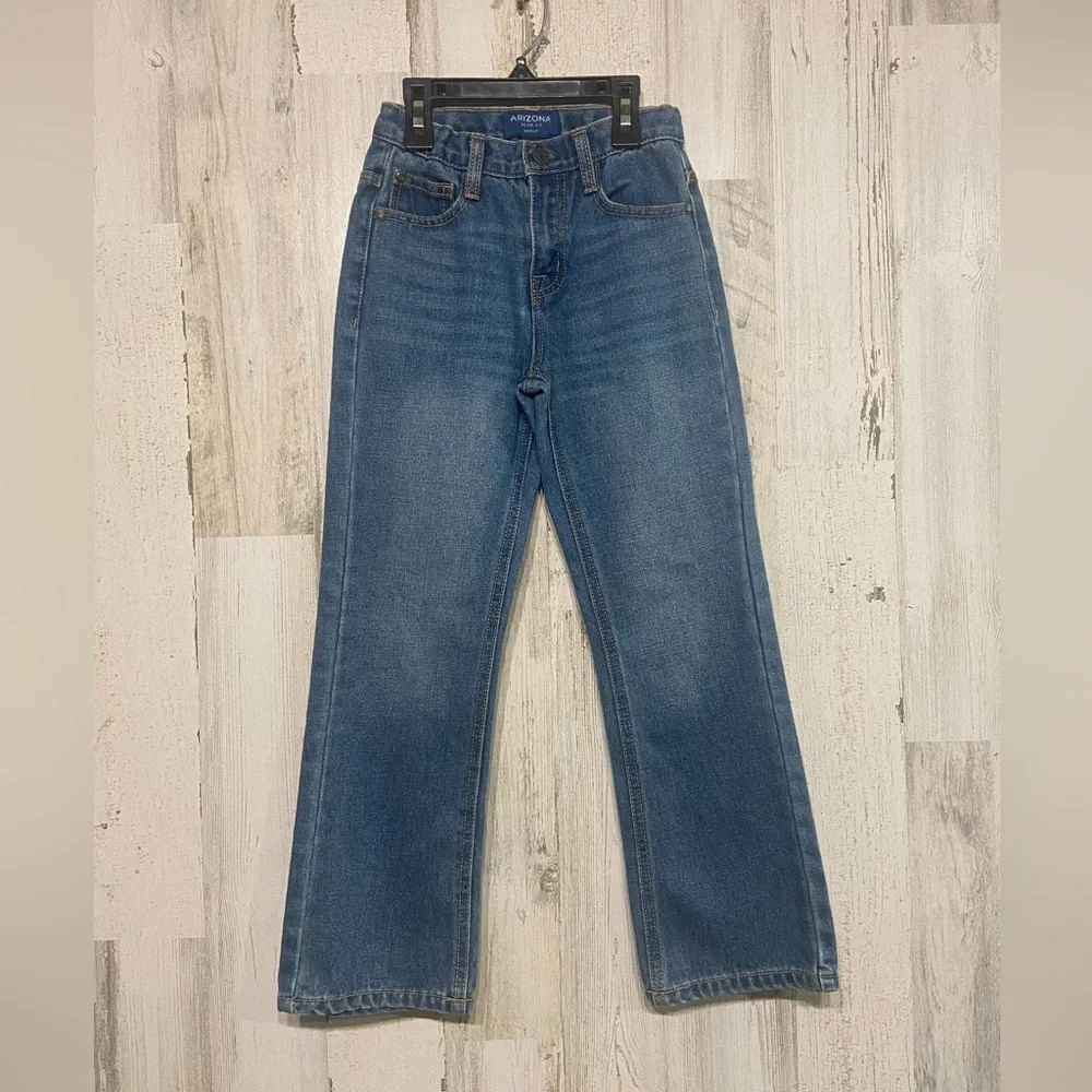 Boys Arizona Jean Co Bootcut Slim Faded Denim Jeans 7